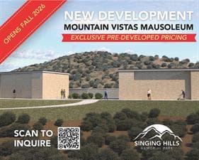 Singing Hills Memorial Park Ribbon Cutting ceremony on the groundbreaking of our New Mountain Vista Mausoleum