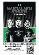 Martial Arts Athlete Workshop