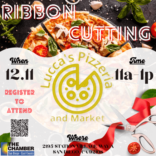 12/11 Ribbon Cutting for Lucca's Pizzeria & Market