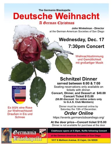 Germania Blaskapelle Christmas Concert 2025