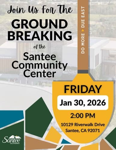 Santee Community Center Ground Breaking