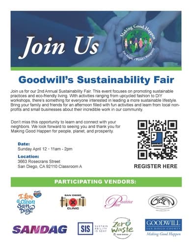 2nd Annual Goodwill Sustainability Fair