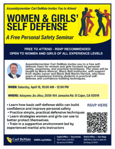 Women and Girls Self-Defense Class