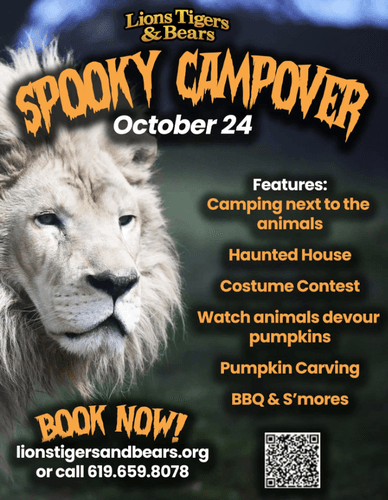 Spooky Campover! Lions, Tigers, & bears