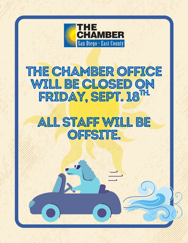 CHAMBER OFFICE CLOSED - ALL STAFF OFFSITE